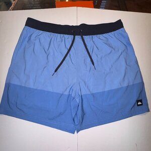 Quicksilver Mens Board Shorts Blue Surf Swim Wear UV Protection Stretch L, XXL